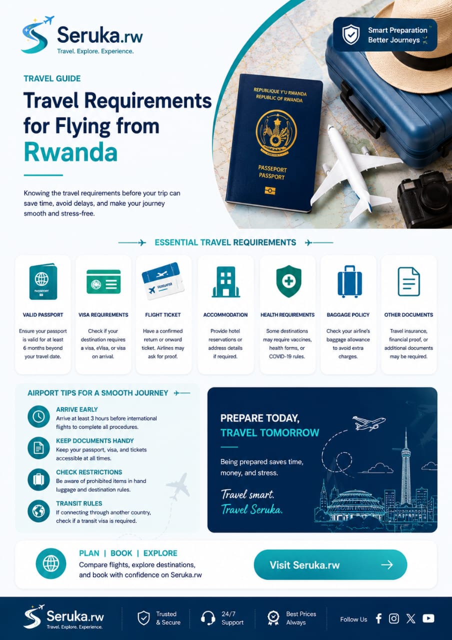 Travel Requirements for Flying from Rwanda in 2026 | Passport, Visa & Airport Tips